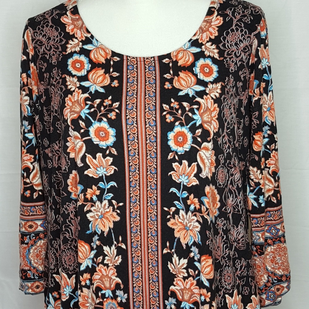 Rose  + Olive Tunic Plus Size 1x Top